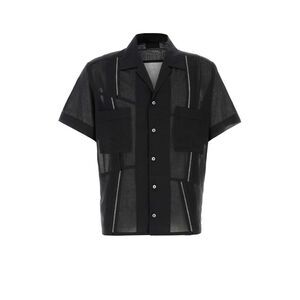 Magliano Men Black Cotton Broken Shirt